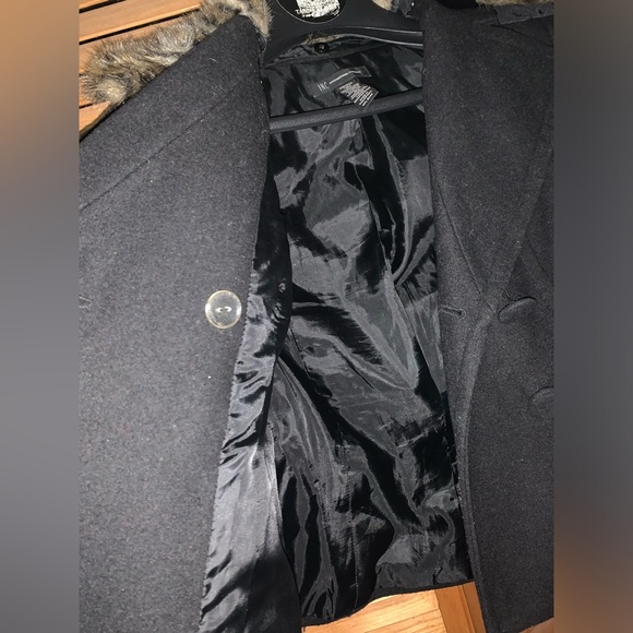 INC leopard Pea Coat. 🐆 - Picture 4 of 9